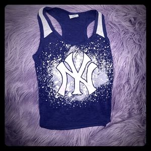 Cute New York Yankees Graphic Tank Top Size Small